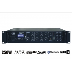 Nagłośnienie naścienne RH SOUND ST-2250BC/MP3+FM+BT + 8x BS-1050TS/B